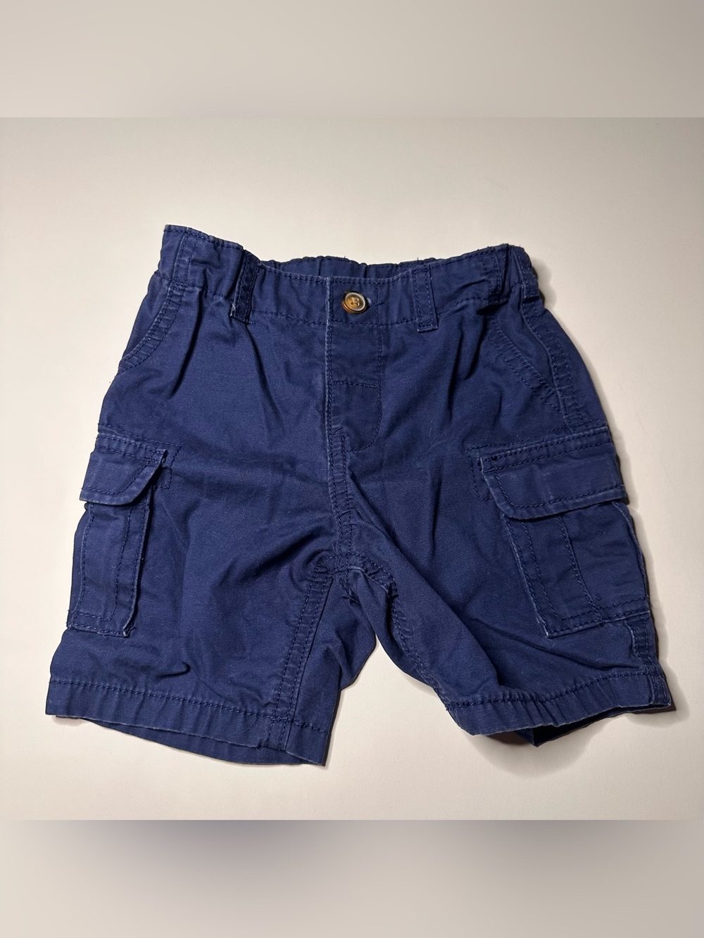 Carters Size 18 Months Adjustable Cargo Shorts Blue